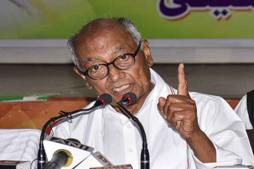 Digvijaya Singh addresses media