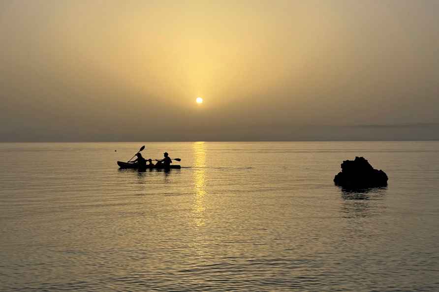 Sunset in the Messenian Gulf