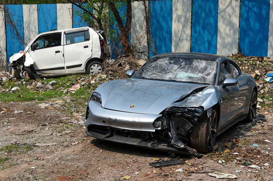 Porsche car of Kalyani Nagar accident found