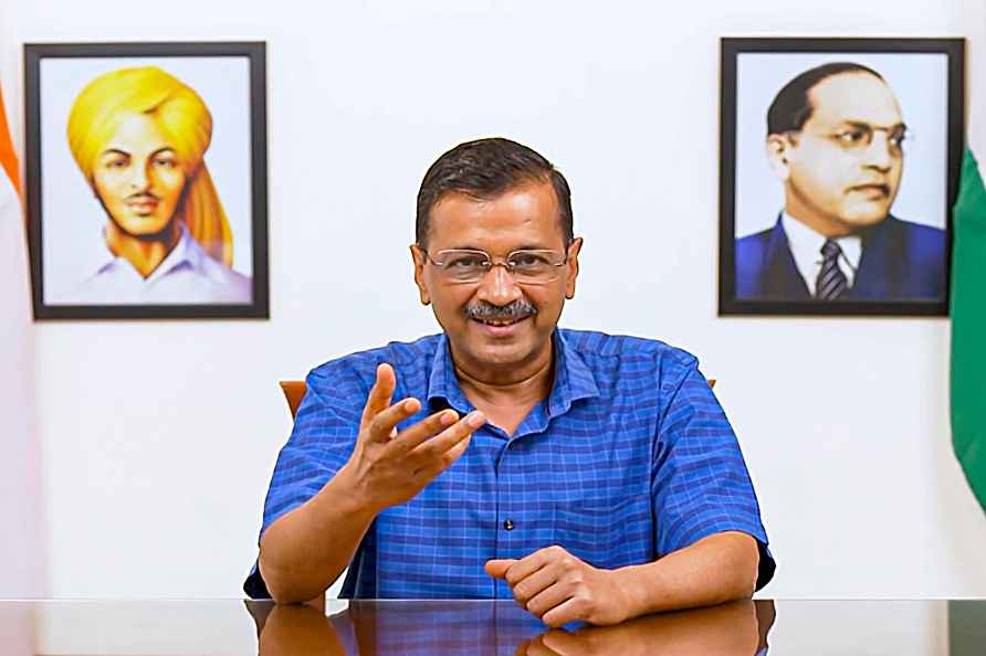 **EDS: VIDEO GRAB VIA @AamAadmiParty** New Delhi: Delhi Chief Minister...