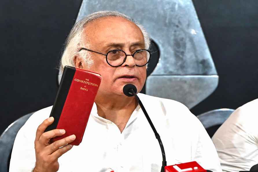 Chandigarh: Congress leader Jairam Ramesh addresses a press conference...