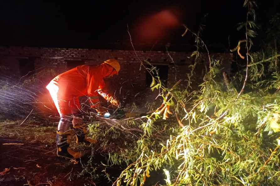 Aftermath of Cyclone Remal landfall