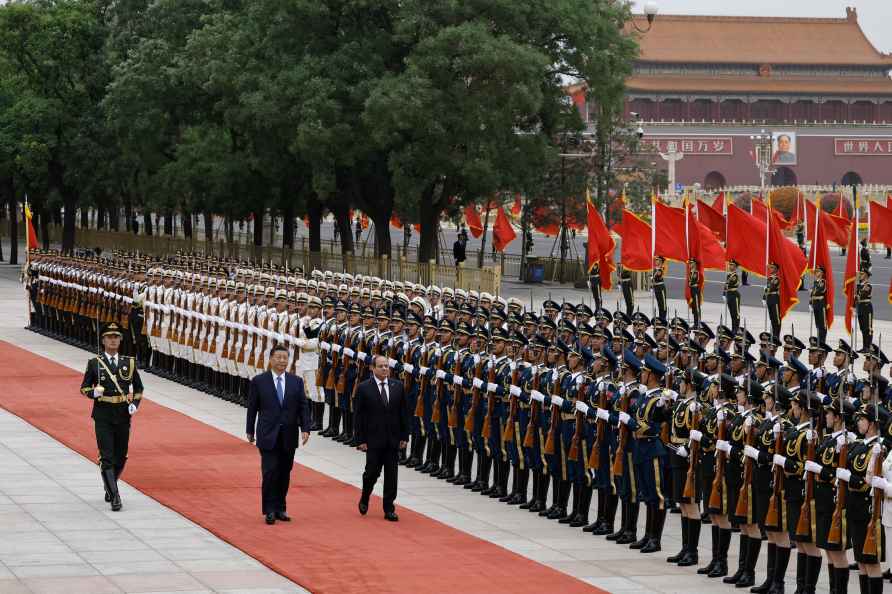 Xi Jinping and Abdel Fattah el-Sissi in Beijing