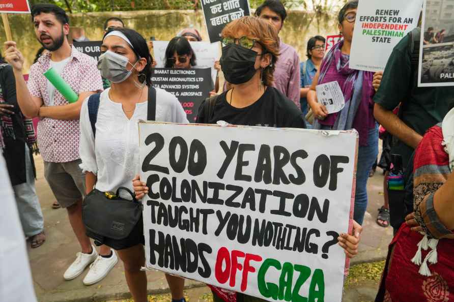 Pro-Palestine demonstration in Delhi