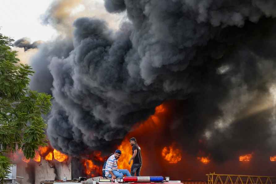 Fire at a godown near Ahmedabad