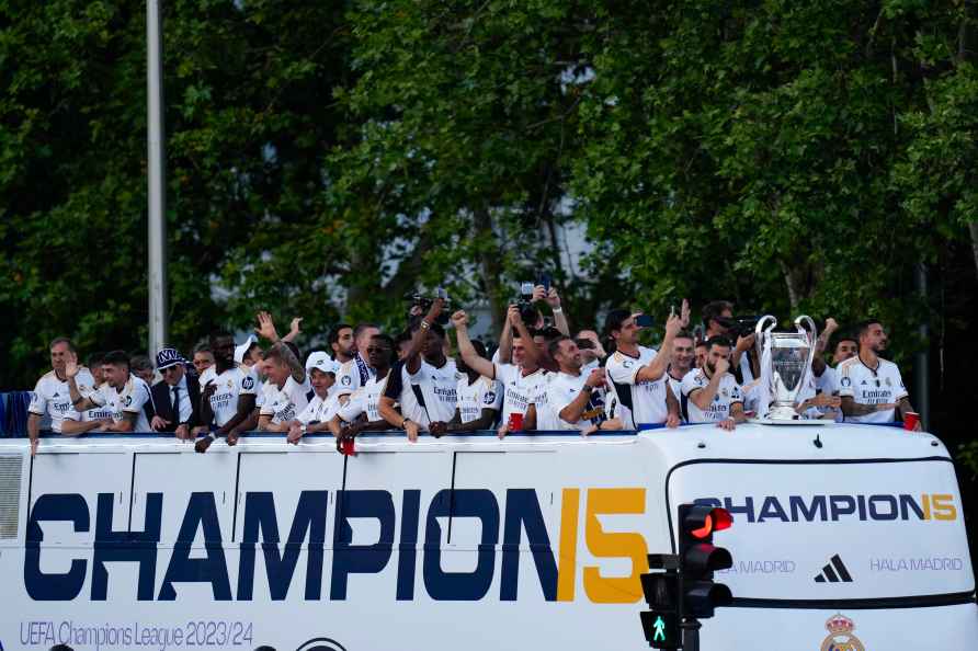 Real Madrid's UCL trophy parade