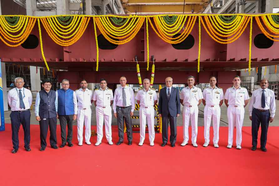 Keel laying ceremony of 2nd Cadet Training Ship (Yard – 18004)?