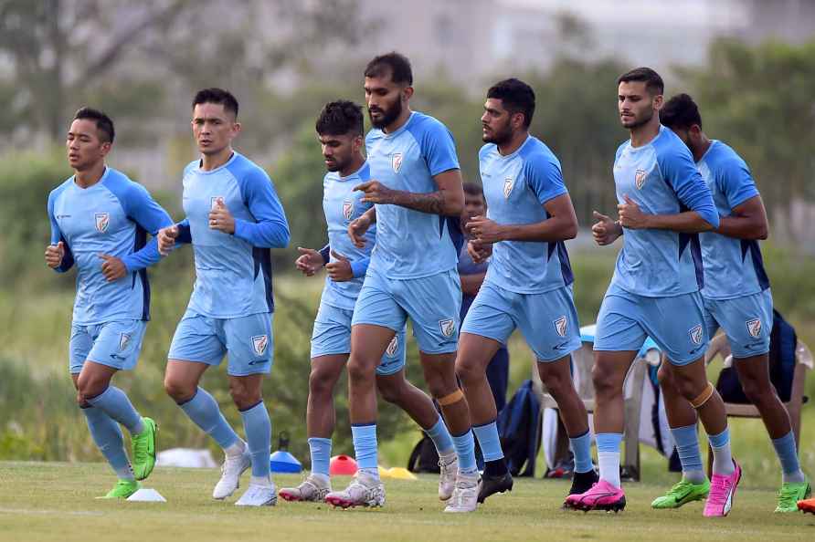 Indian national football team practice