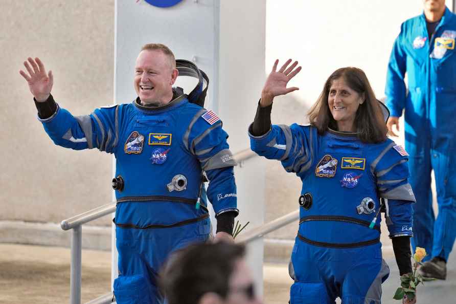 NASA astronauts Butch Wilmore, Suni Williams