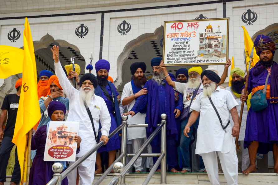 Protest on anniversary of Operation Bluestar