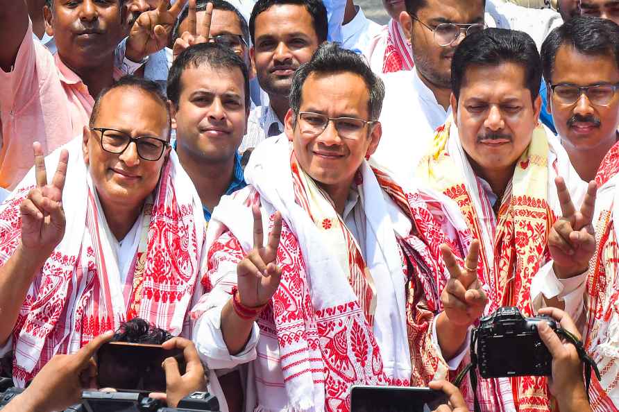 Congress MPs Pradyut Bordoloi, Gaurav Gogoi