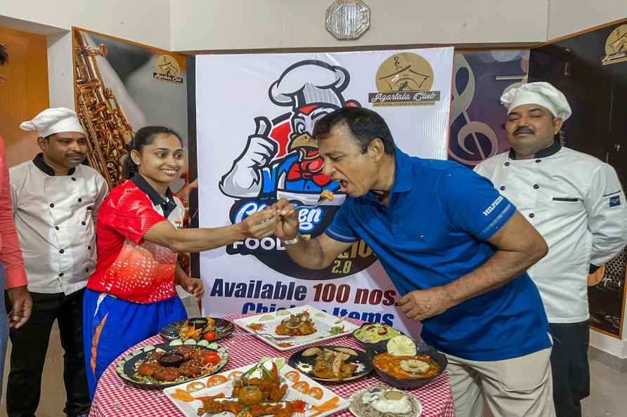 Dipa Karmakar at a food festival