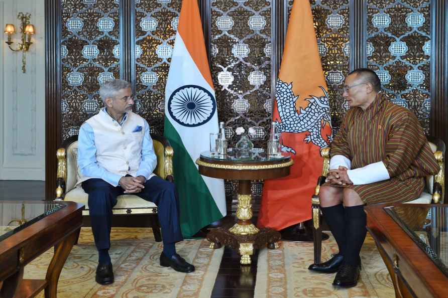 Jaishankar with Bhutan PM Tshering Tobgay