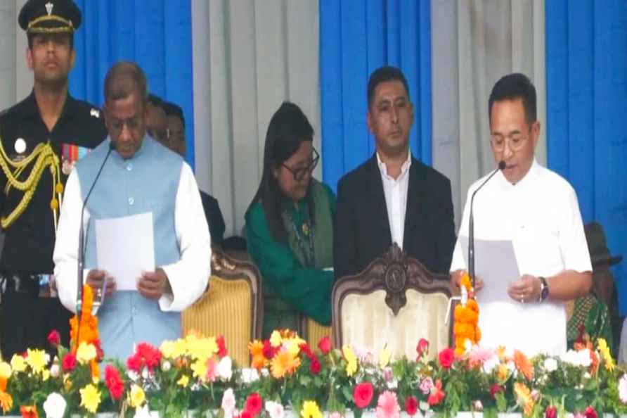 Prem Singh Tamang takes oath as Sikkim CM