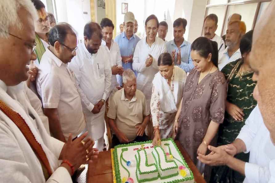 Lalu's 77th birthday