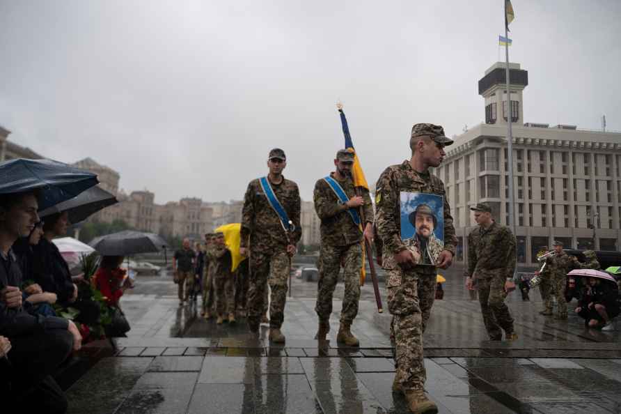 Soldier Ivan Paramonov funeral ceremony