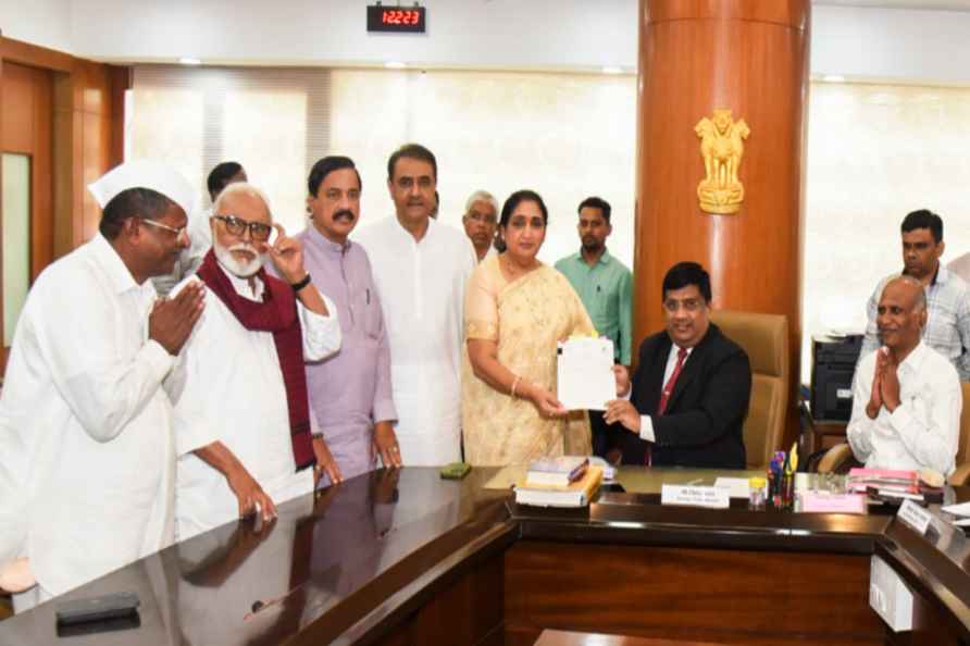 NCP's Sunetra files her nominations for RS bypolls