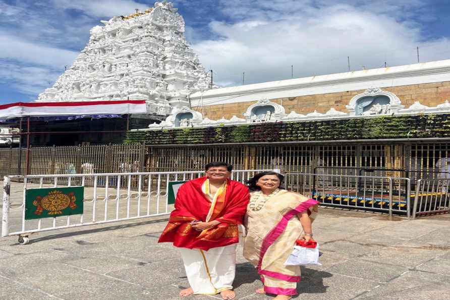 Piyush Goyal at Tirupati