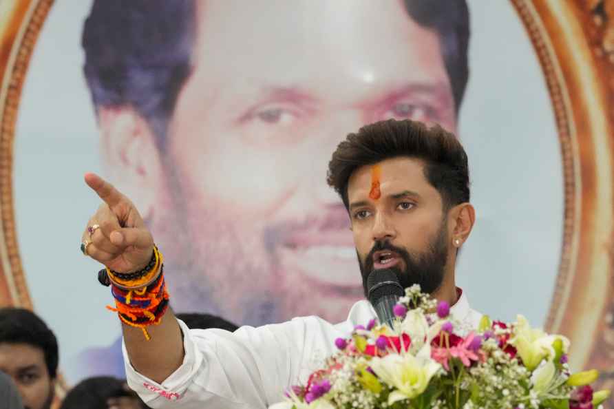 Chirag Paswan at felicitation ceremony