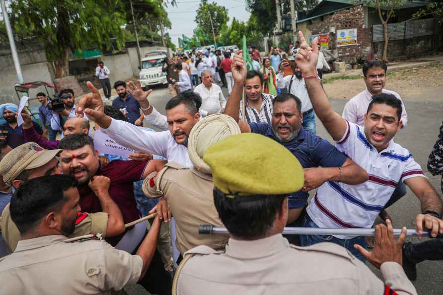 Protest over terror attack in J&K