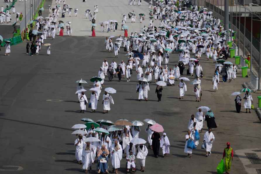 Annual Hajj pilgrimage, near the holy city of Mecca