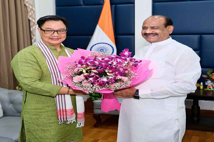 Kiren Rijiju meets Om Birla