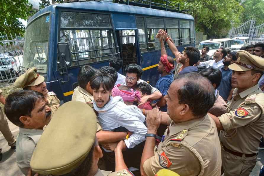 Protest over UGC-NET exam cancellation