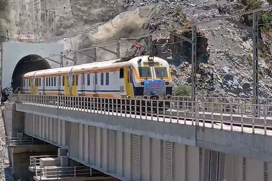 Trial run on USBRL railways project