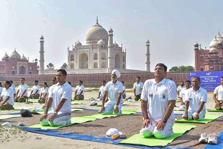 IDY 2024: CISF unit celebrates Yoga Day in Agra