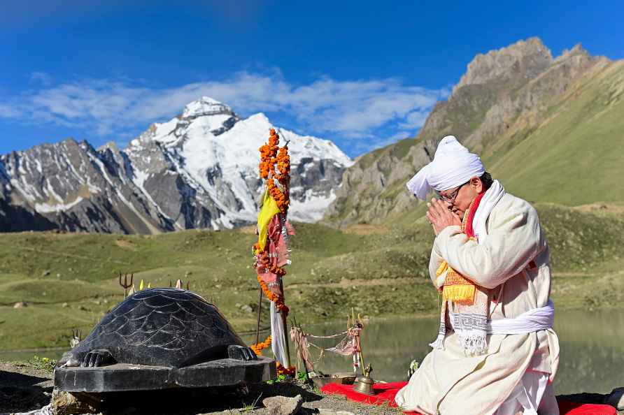 Dhami at Adi Kailash mountain