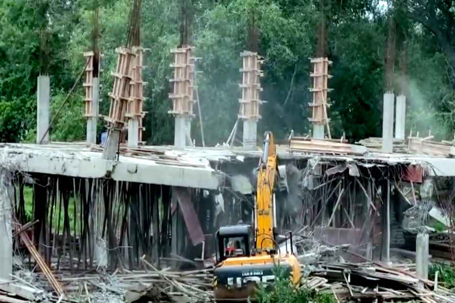 YSRCP's under construction office demolished