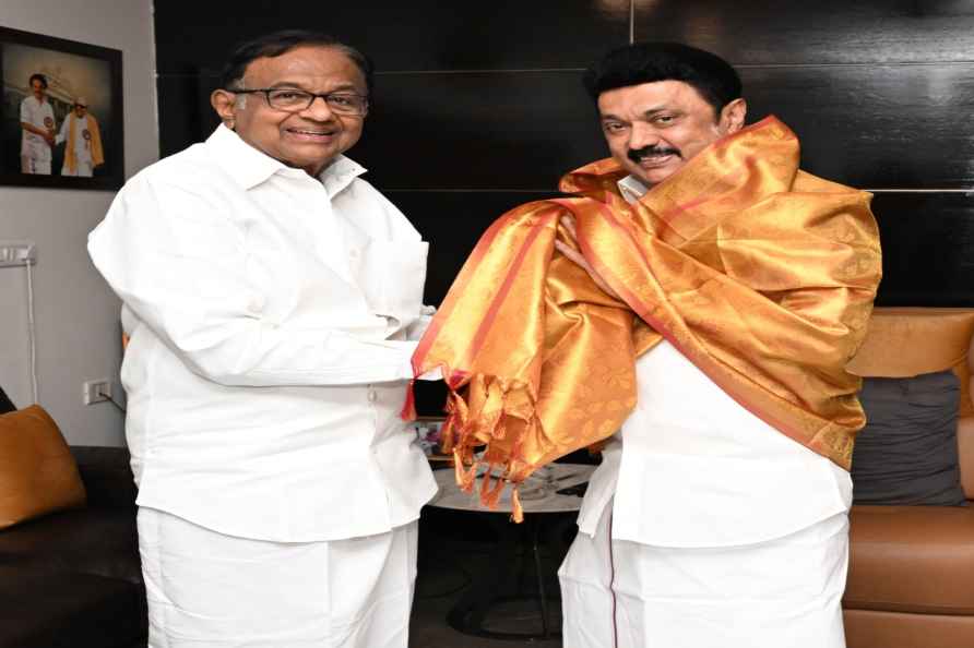 M K Stalin meets P. Chidambaram