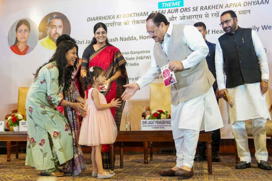 J P Nadda at a campaign launch in Delhi