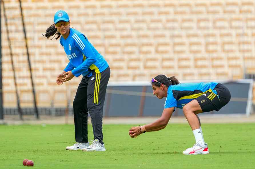 Women's Test: IND Practice session