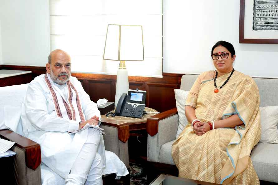 Amit Shah, Smriti Irani meet