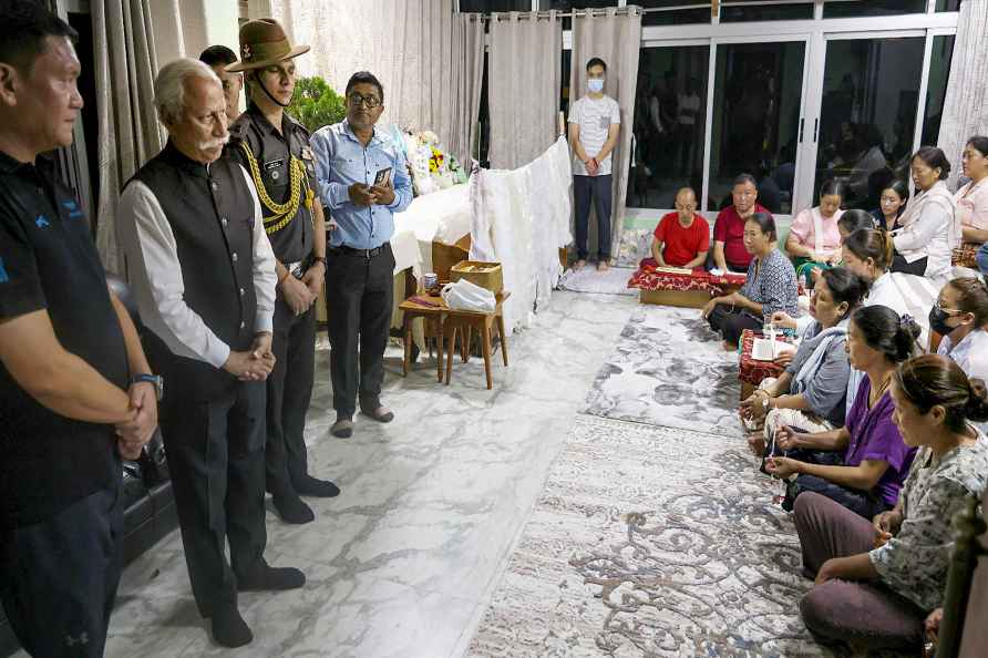 KT Parnaik at Pema Khandu residence