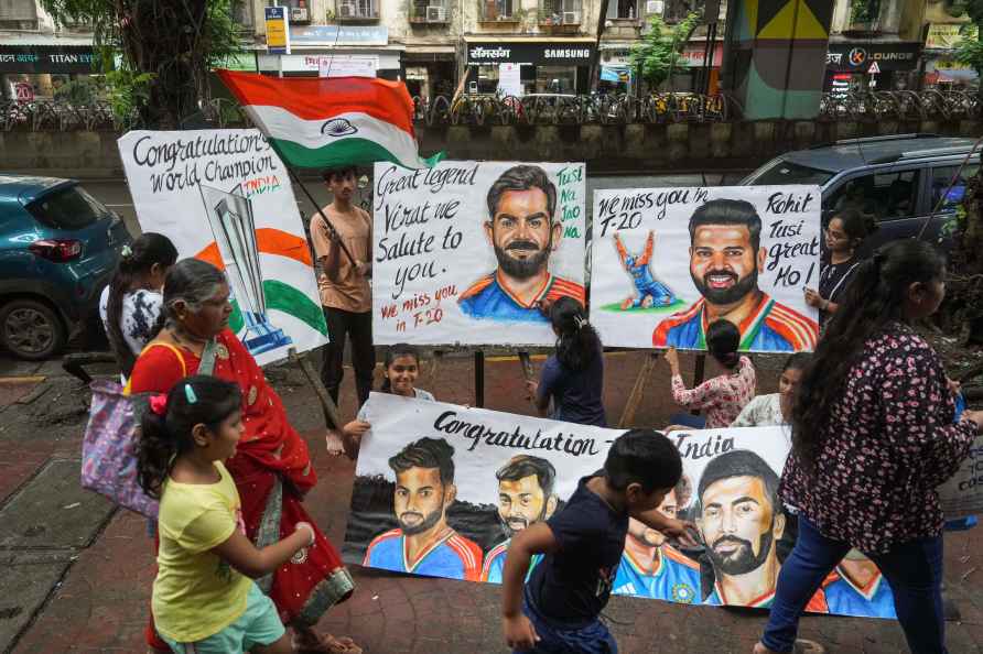 Celebration after India won T20 World Cup