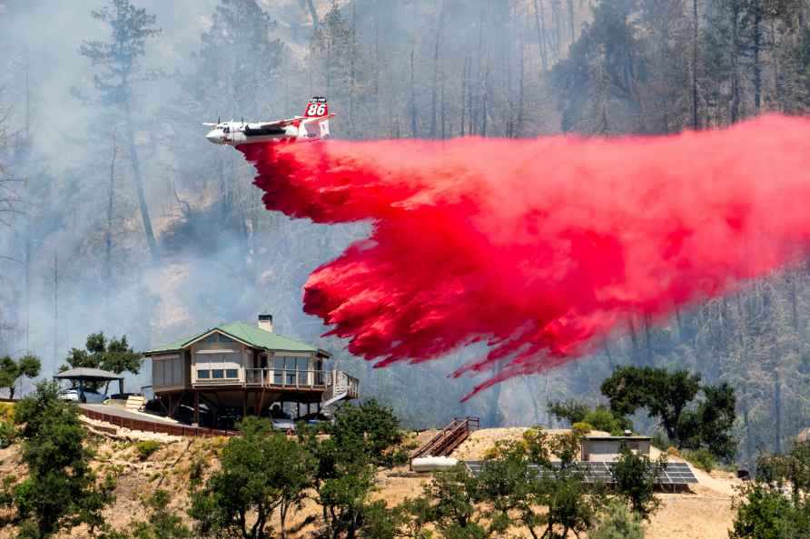 Fire near Calistoga, Calif