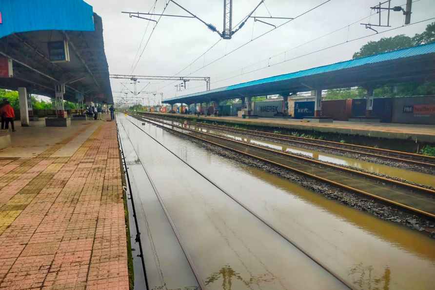 Waterlogging after rain in Navi Mumbai