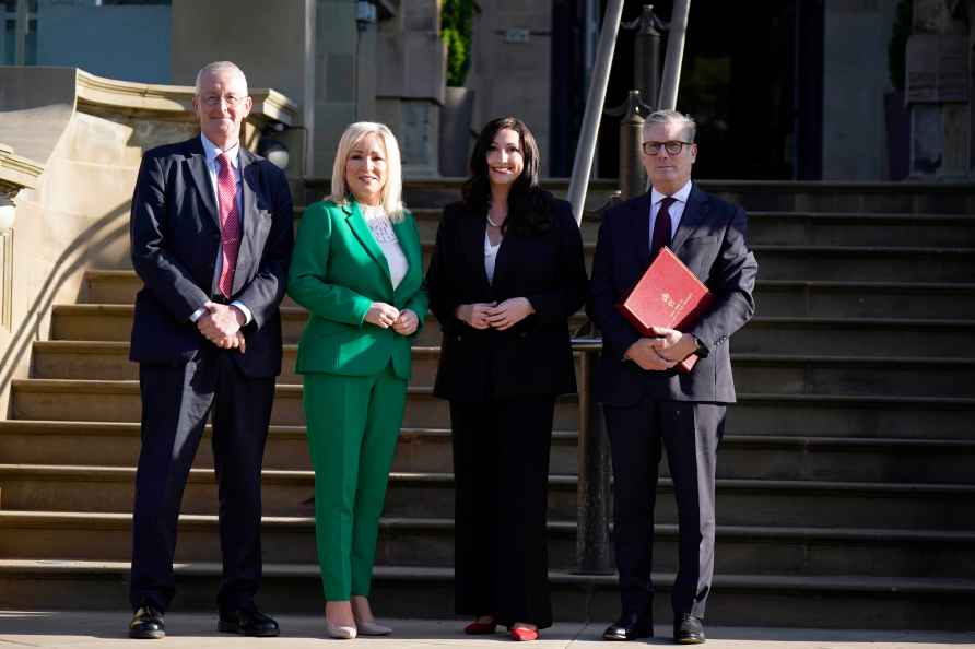 Keir Starmer,Hilary Benn,Michelle O'Neill, Emma Little-Pengelly