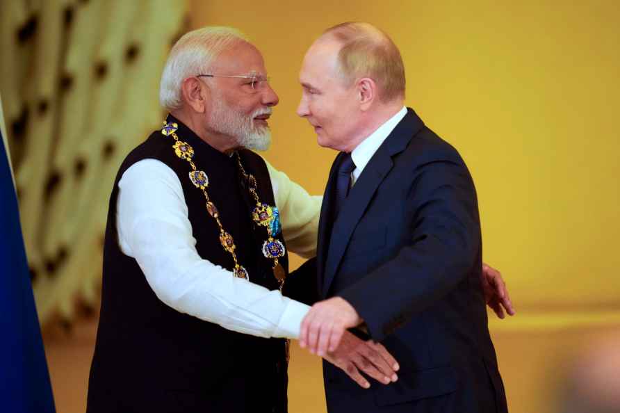 Vladimir Putin awards Narendra Modi