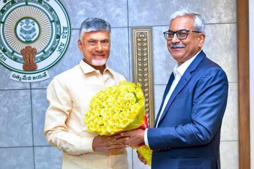 N Chandrababu Naidu with Krishnakumar Gopalan