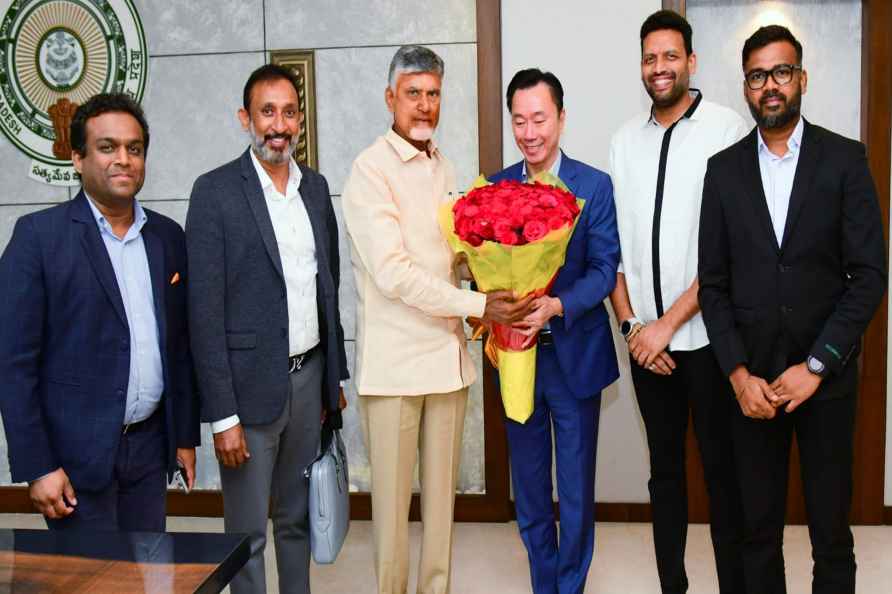 N Chandrababu Naidu with Pham Sanh Chau