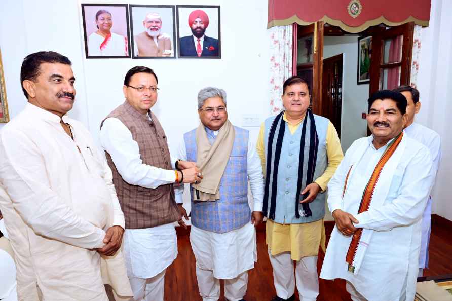 CM Dhami meets BJP leaders