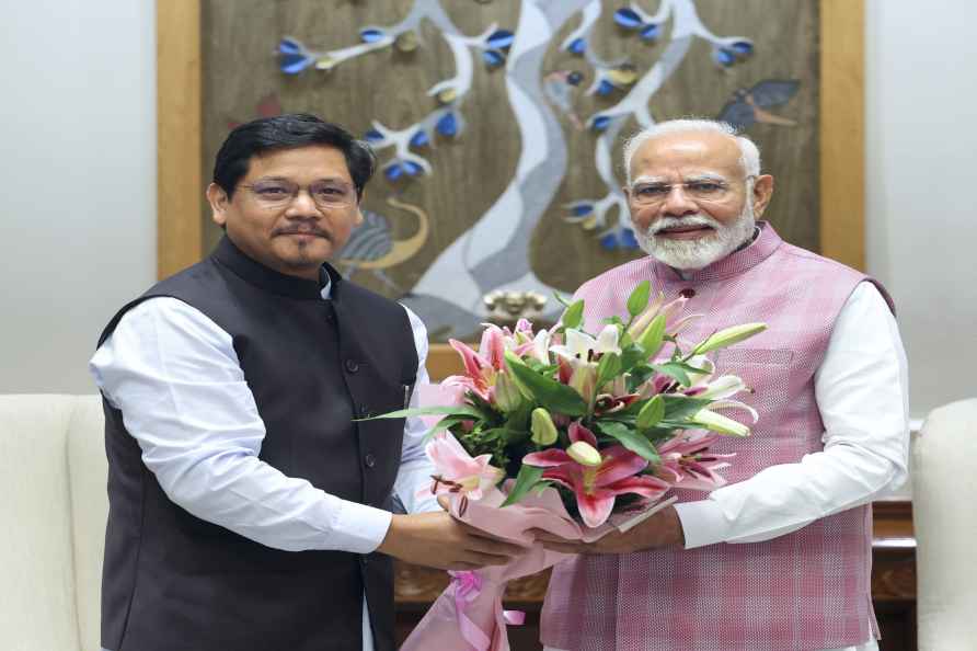 Narendra Modi with Conrad Sangma