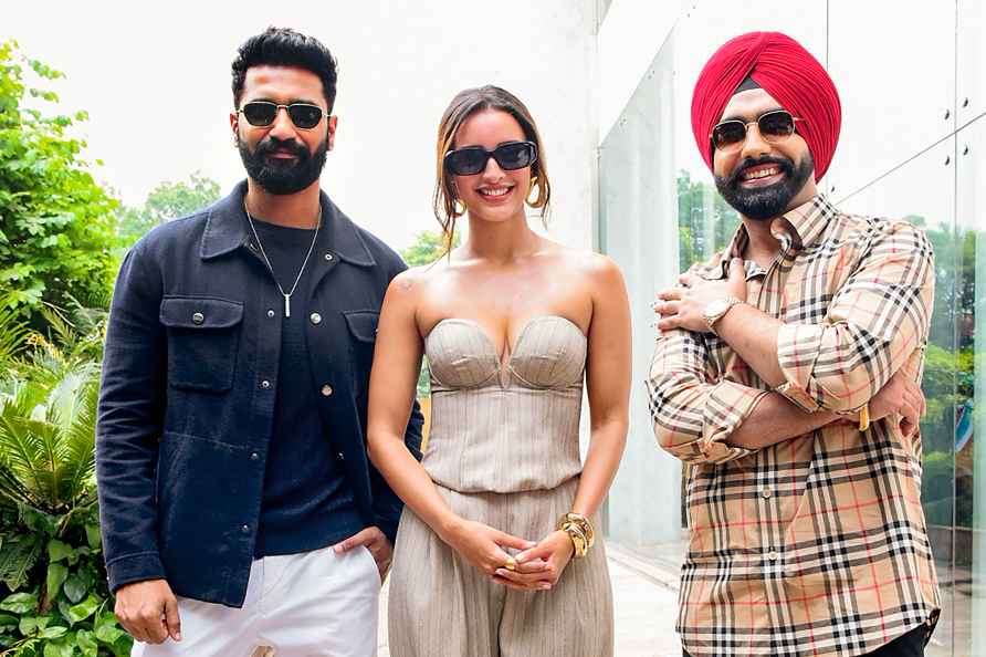 Actors Vicky Kaushal, Tripti Dimri and Ammy Wirk