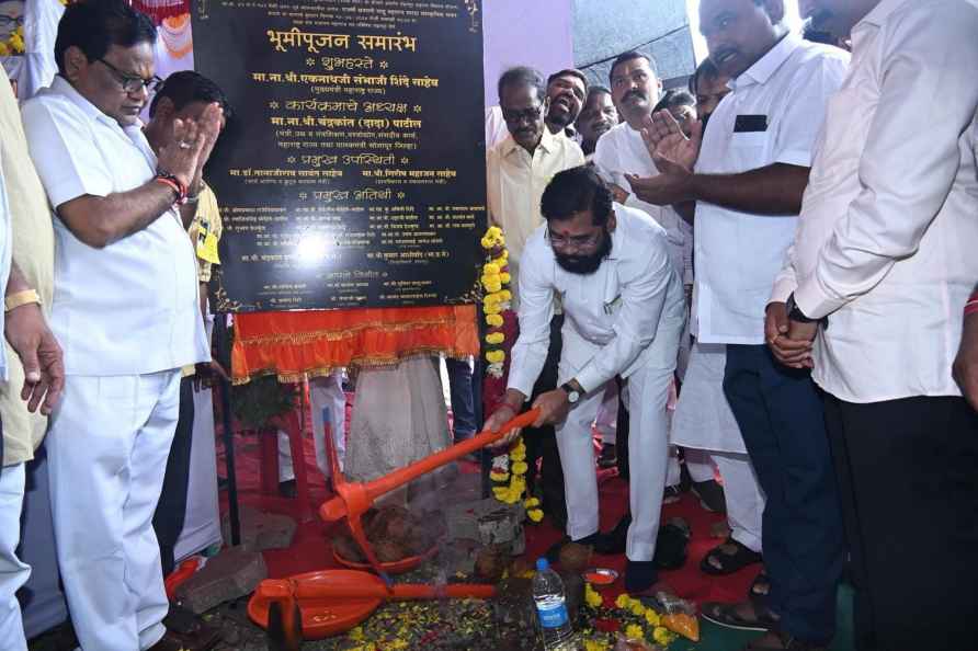 Bhoomi pujan of Rajarshi Shahu Maharaj Maratha Bhavan