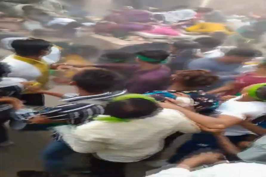 Building roof collapse during Muharram in UP