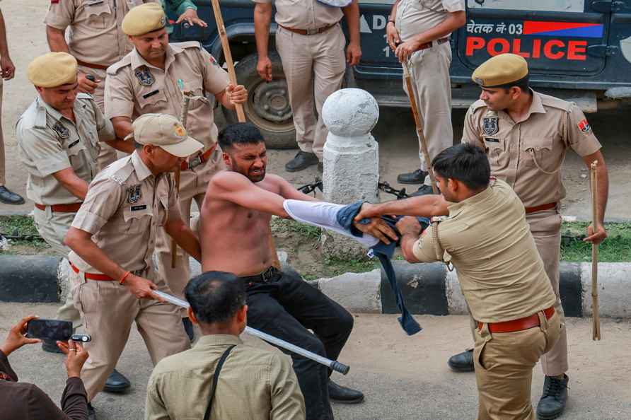 Students' protest in Jaipur