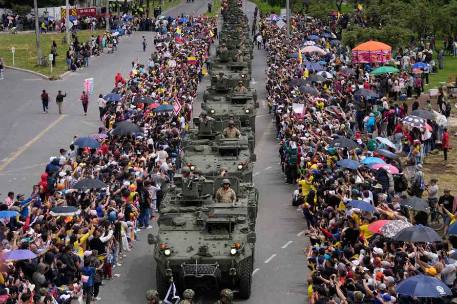 Colombian Independence Day military parade